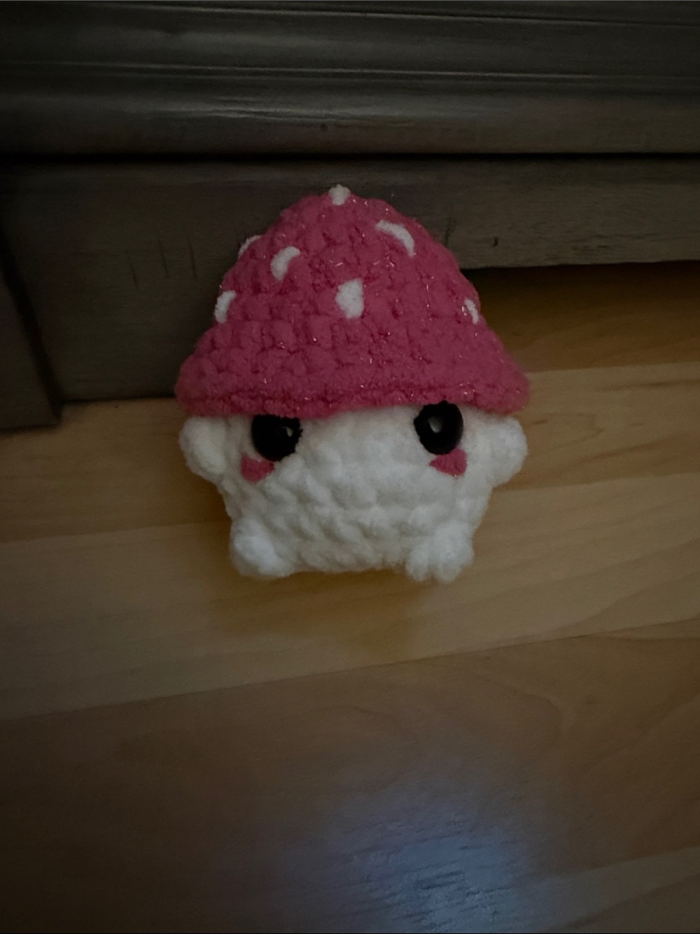 Plush Pink 🍄 Stuffed Animal - Crochet